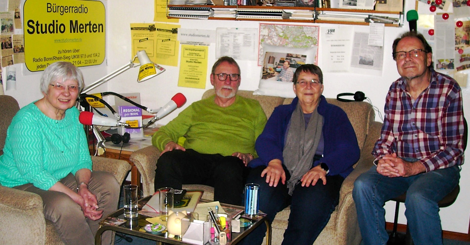 v. l.: Iris Schürmann-Mock, Lothar Scheidt, Sonja Greiner und Otto Ganser